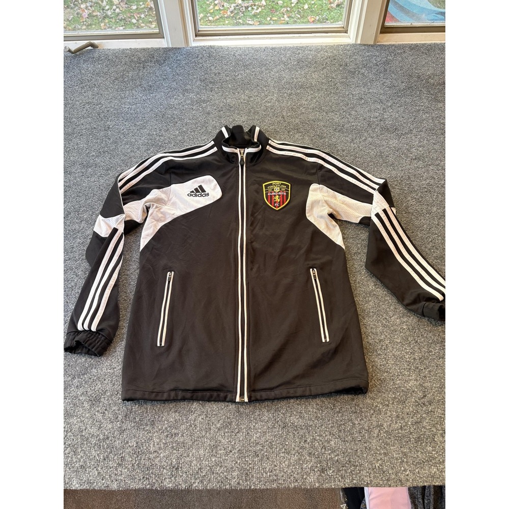 Port Coquitlam Euro-Rite FC Track Jacket Mens Small Soccer Adidas ClimaCool